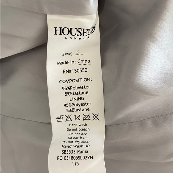 House of CB Blue Cropped Blazer - Picture 5 of 5